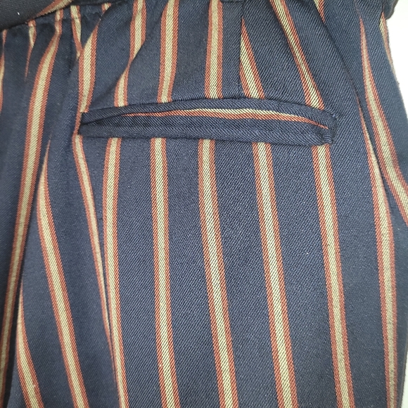 💖Zara Trafaluc Striped Belted Pants. Size Small - Picture 6 of 7
